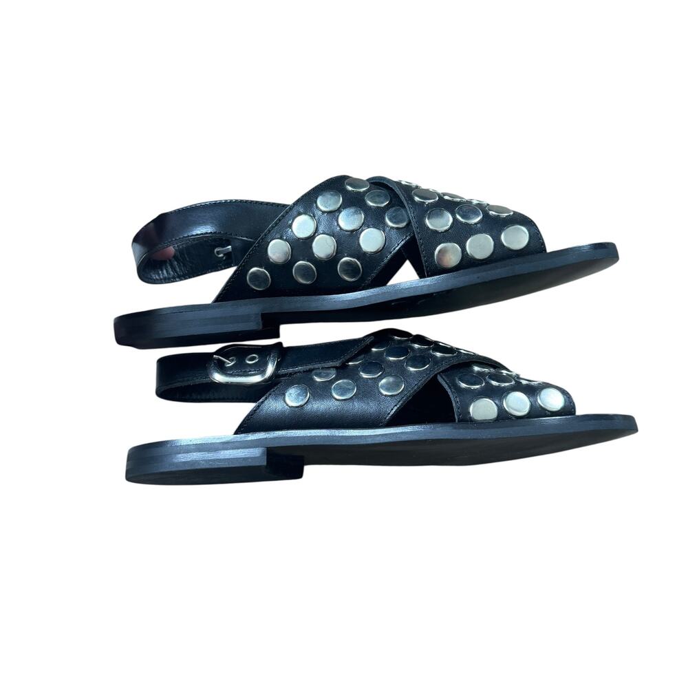 NEW Alexander McQueen McQ Sundance Studded Black Sandals - Picture 3 of 7